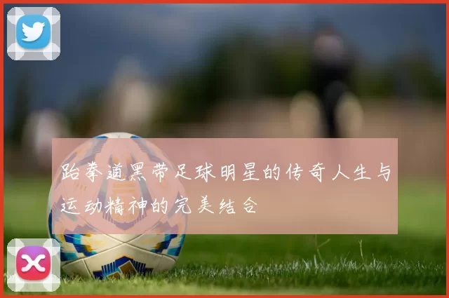 跆拳道黑带足球明星的传奇人生与运动精神的完美结合