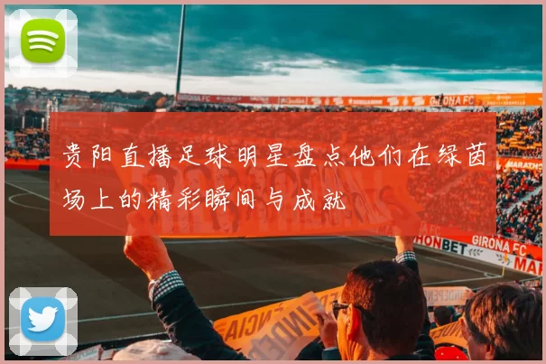 贵阳直播足球明星盘点他们在绿茵场上的精彩瞬间与成就